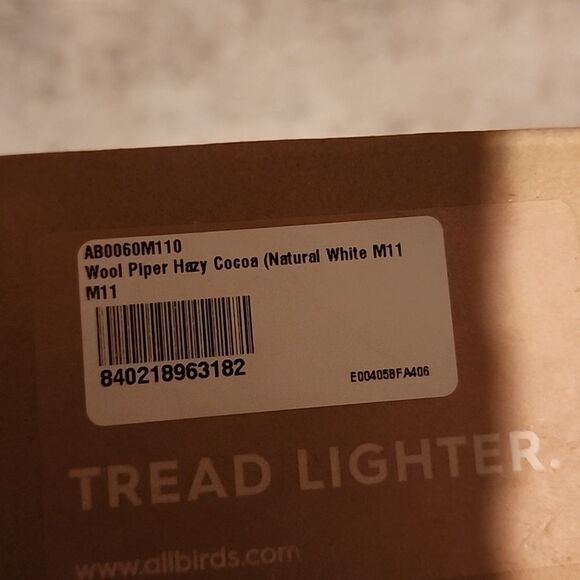 Allbirds Tread Lighter Wool Piper NIB - Picture 6 of 10